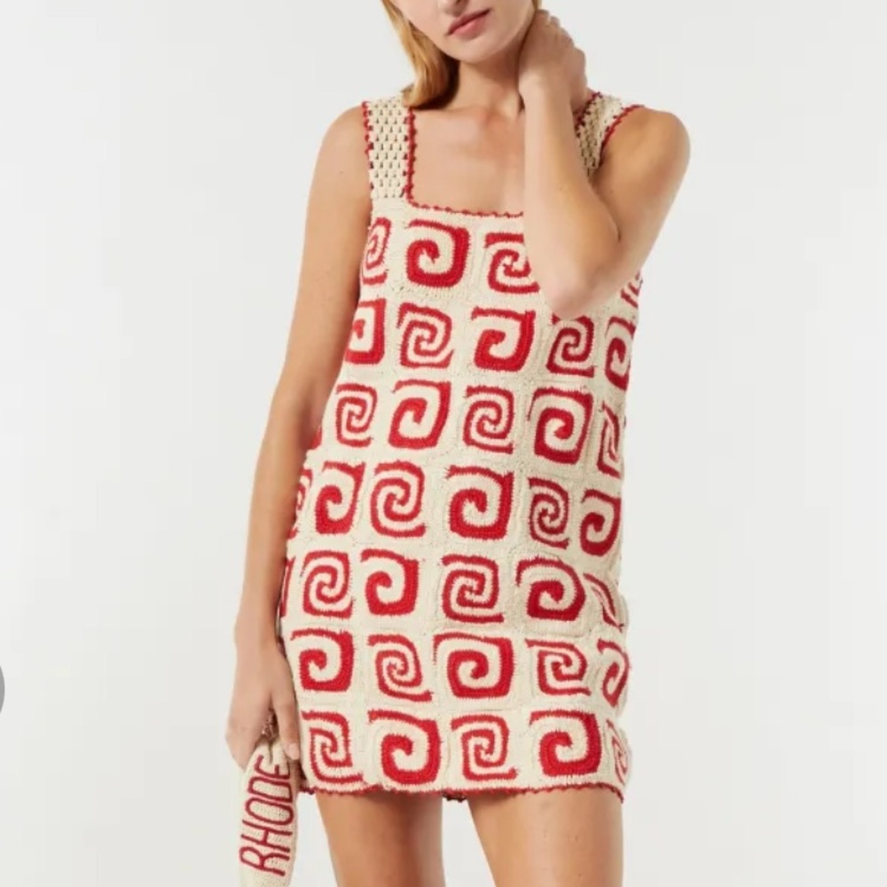 Rhode Goldie Crochet Dress